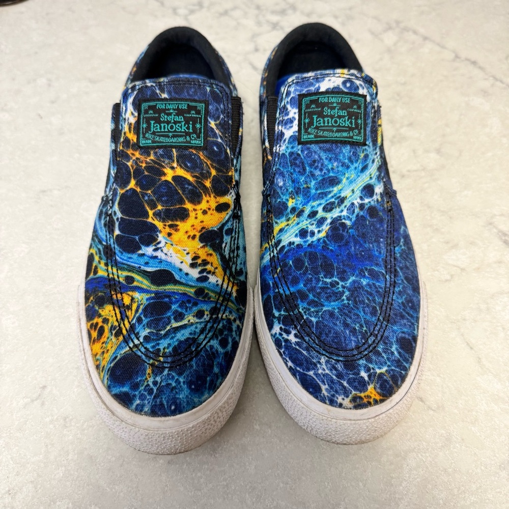 Nike SB Zoom Stefan Janoski Blue Lava Lamp Slip On Sneakers Men’s 7  Women’s 8.5